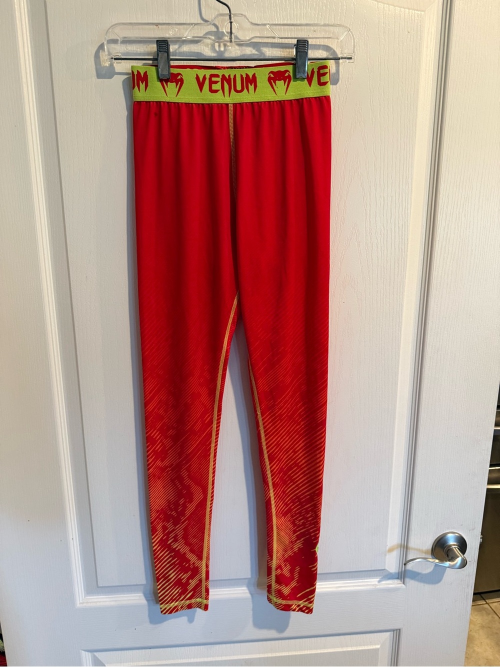 Venum Fusion dry tech Compression training Tights - Orange/Yellow size small